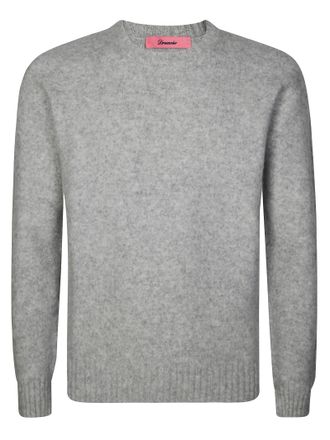 Drumohr Lambswool Sweater with Fuzzy Texture