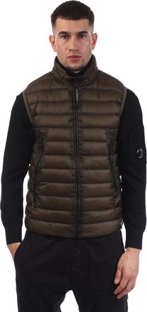 C.P. Company Mens C.P. Company D.D. Shell Down Gilet in Green