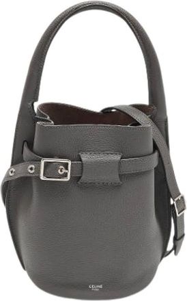 Celine Pre-owned Bucket Bags, female, Gray, Size: ONE SIZE Pre-owned Vintage Bucket Bag