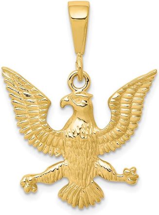 Diamond2Deal 10k Yellow Gold Solid Polished Spread Eagle Charm