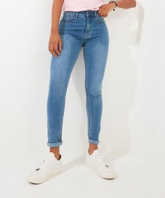 Joe Browns Stretch Denim Slim Straight Jeans in Light Blue at Nordstrom, Size 26