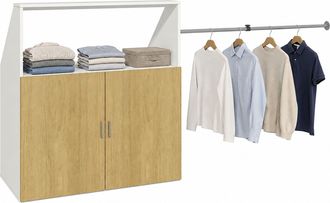 VCM Armario De Madera Con Techos Inclinados, Dacho M 90x100x52 - Vcm