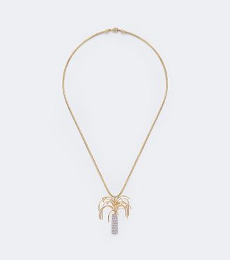 Yvonne L&eacute;on Yvonne L&eacute;on Collar Palmier de oro de 9 ct y 18 ct con diamantes