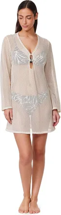 Gottex Plantopia Crochet Mini Dress Cover-up