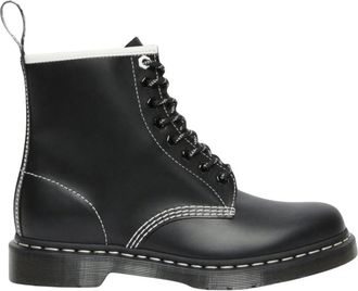 Dr. Martens 1460 Gladleren veterschoenen - Heren - Veterlaarzen - Zwart - 42 EU - Leer - Schoenen