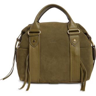 Aim&eacute;e Sierra Satchel Bag in Kelp Suede at Nordstrom Rack