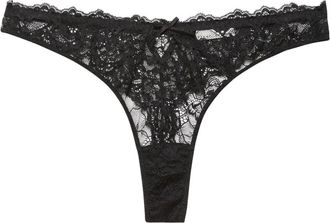 Fleur du Mal Tanga Bianca - Nero