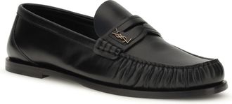 Saint Laurent Womens Laurent Loafers Nero