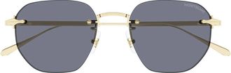 Montblanc Sunglasses Mb0405 S 003 Gold/Grey Men