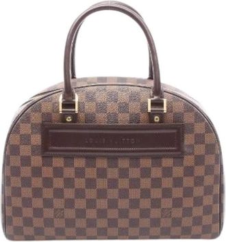 Louis Vuitton Pre-owned Nolita Damier Handbag - Dames - Vintage Handtas - Bruin - ONE Size - Leer - Vintage
