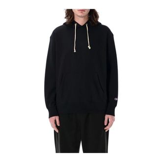 Champion Hoodies & sweatvesten, Heren, Zwart, S, Klassieke Crewneck Sweatshirt