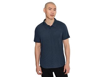 Smartwool Active Mesh Polo Mens Clothing Nightfall Blue-Deep Navy : XL, Polyester/Tencel/Wool