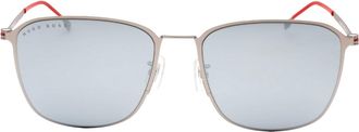 HUGO BOSS Extra White ML Lens Mat Ruthenium Zilver Zonnebril