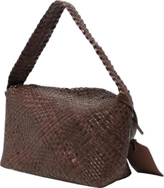 Ibeliv Aura Schoudertas - Dames - Schoudertassen - Bruin - ONE Size - Katoen - Tassen