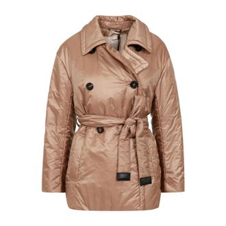 Max Mara Belted Coats - Dames - Jas met riem - Geel - M - Jassen