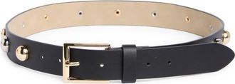 Steve Madden Studded Faux Leather Belt in Black at Nordstrom Rack, Size X-Large