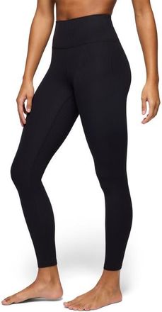 Prana Luxara Rib Leggings in Black at Nordstrom, Size Xx-Large
