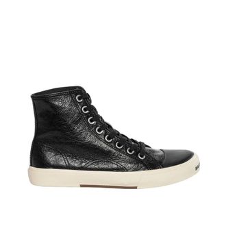 Balenciaga Black Calfskin High Top Womens Sneakers