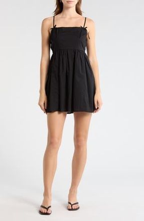 Abound Cami Bow Babydoll Dress in Black at Nordstrom Rack, Size X-Small