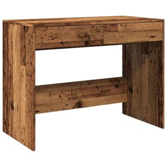 Berkfield Home Desk Old Wood 101x50x76.5 cm Engineered Wood in Brown