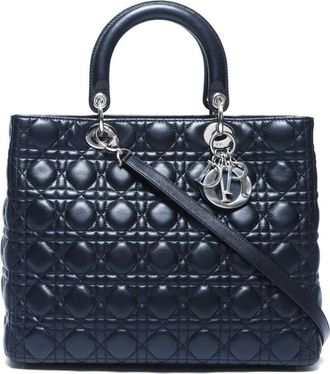 Dior Borsa tote Lady Dior grande anni 2000 - Nero