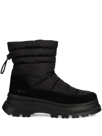 BOSS quilted snow boots - Black