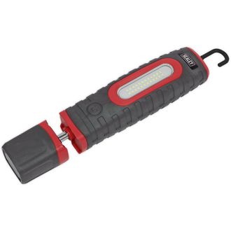 Loops 360&Atilde;g &deg; Swivel Inspection Light - 24 SMD & 3W SMD LED - Rechargeable - Red
