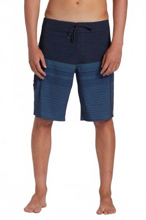 Billabong All Day Heather Stripe Boardies Shorts In Navy
