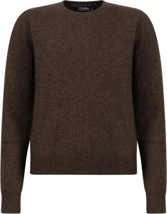 Max Mara Voliera Trui - Dames - Ronde hals truien - Bruin - XS - Truien & Vesten
