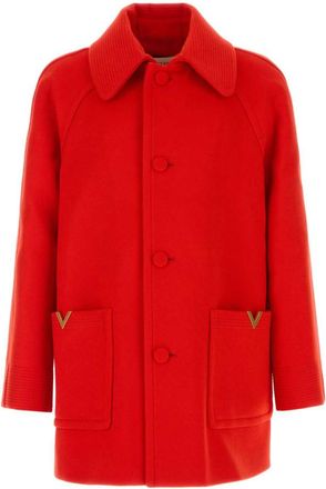 Valentino Garavani Red Wool Coat
