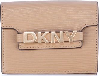DKNY Avril Koeie Leren Tri-Vouw Portemonnee (Bruin)