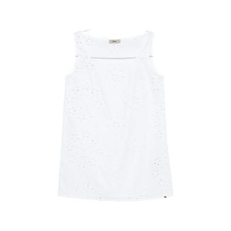 Herno Eyelet Square-neck Top