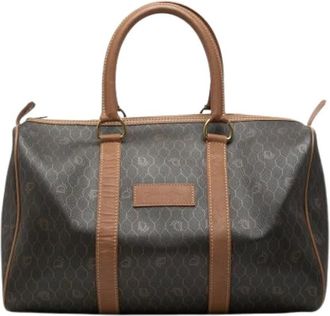 Dior Pre-owned Borsa Boston in Tela - - Pre-owned - Donna - Marrone - ONE SIZE