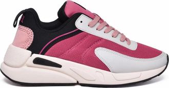 Diesel Black Polyester-Blend Contrast Sneakers