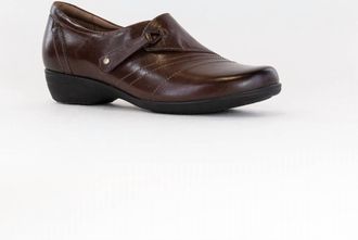 Dansko Womens Franny Shoes In Chocolate Burnished Calf