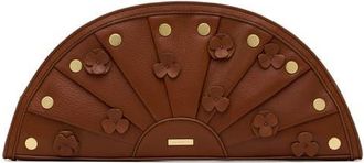 Hammitt Shelley Leather Clutch in Sienna Flora/brushed Gold at Nordstrom