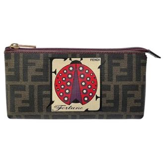 Fendi Pre-owned Clutches, female, Brown, Size: ONE SIZE Pre-owned Zucca Pouch