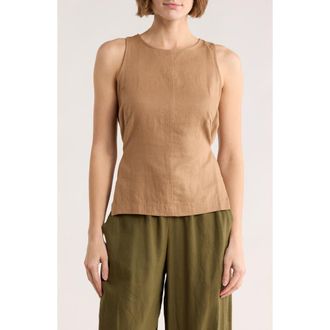 Max Studio Tie Back Tank in Mocha at Nordstrom Rack, Size X-Large