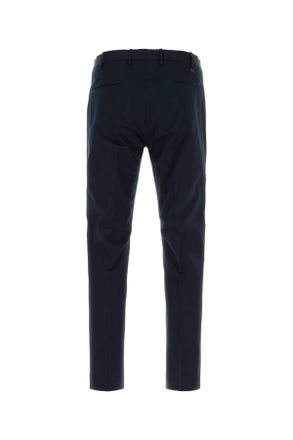 Pantaloni Torino Mens Navy Blue Stretch Cotton Pant 0370 Esterno: Cotone Elastan Pantaloni