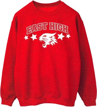 Disney Dames/Dames High School Musical The Musical Wildcat Stars Sweatshirt (Rood)