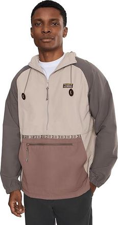 L.L.Bean Mountain Classic Anorak Mens Clothing Shore Sand/Weathered Oak : SM, Nylon