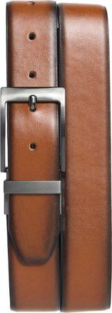 Steve Madden 35mm Burnished Reversible Dress Belt in Cognac/Black at Nordstrom Rack, Size 38