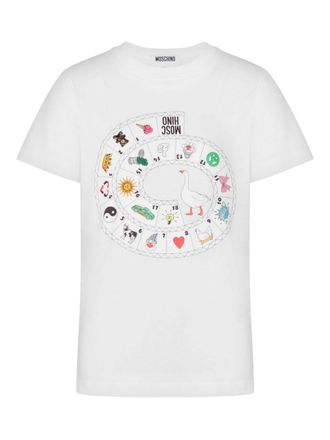 Moschino Short-Sleeve Silk and Nylon Top