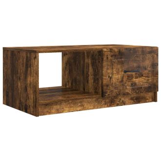 vidaXL Mesa De Caf&eacute; Roble Ahumado 90 X 50 X 37 Cm Madera De Ingenier&iacute;a Vidaxl