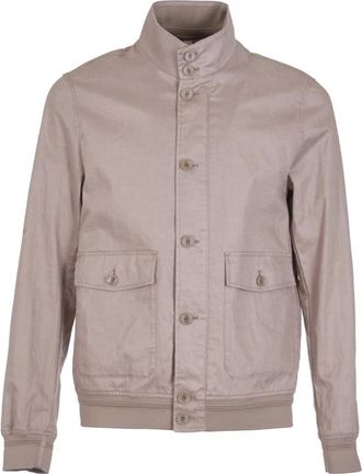 Duno Sand Bomber Jacket - Heren - Zomerjassen - Beige - L - Linnen - Jassen