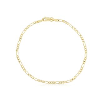 The Lovery Figaro Chain Bracelet 2 millimeters 9 inches