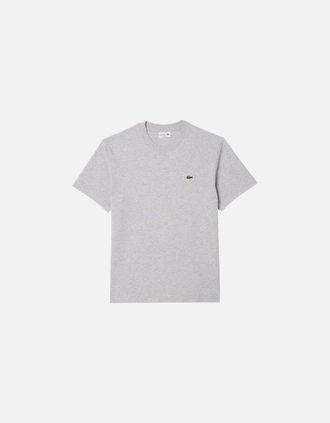 Lacoste Mens Lacoste TH7318 Classic Fit Cotton T-Shirt - Grey - Size: 36
