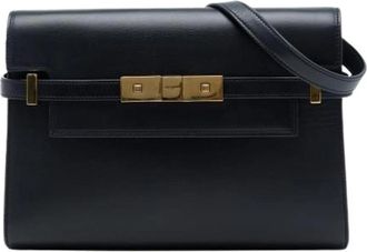 Saint Laurent Pre-owned Manhattan Schoudertas - Dames - Vintage Schoudertas - Zwart - ONE Size - Leer - Vintage