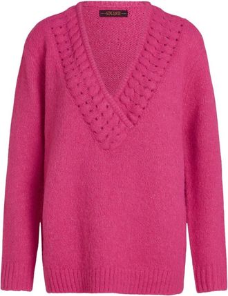 King Louie Vina Top Hollow - Dames - Truien - Roze - Maat: M
