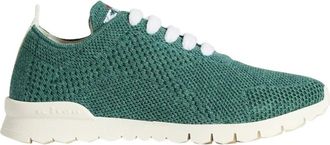 Kiton Fit Sneakers - Dames - Sneakers - Groen - 39 EU - Leer - Schoenen
